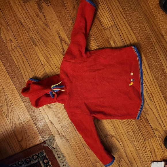 Hanna Andersson Children's Red fleece Jacket with Farm Theme - Picture 2 of 3